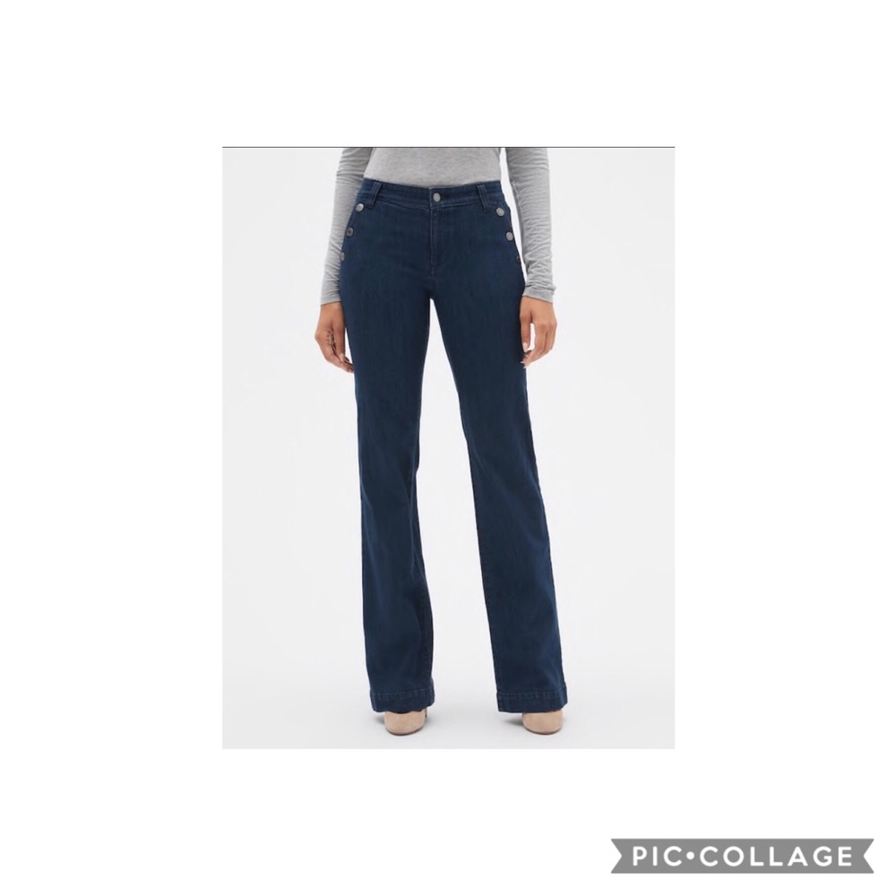 Mid Rise Wide-Leg  Jeans in stretch